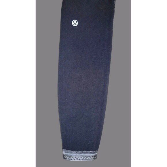 Lululemon Run Under Reversible Leggings Womens 4 Full Length Gray Black Athletic - Picture 12 of 13